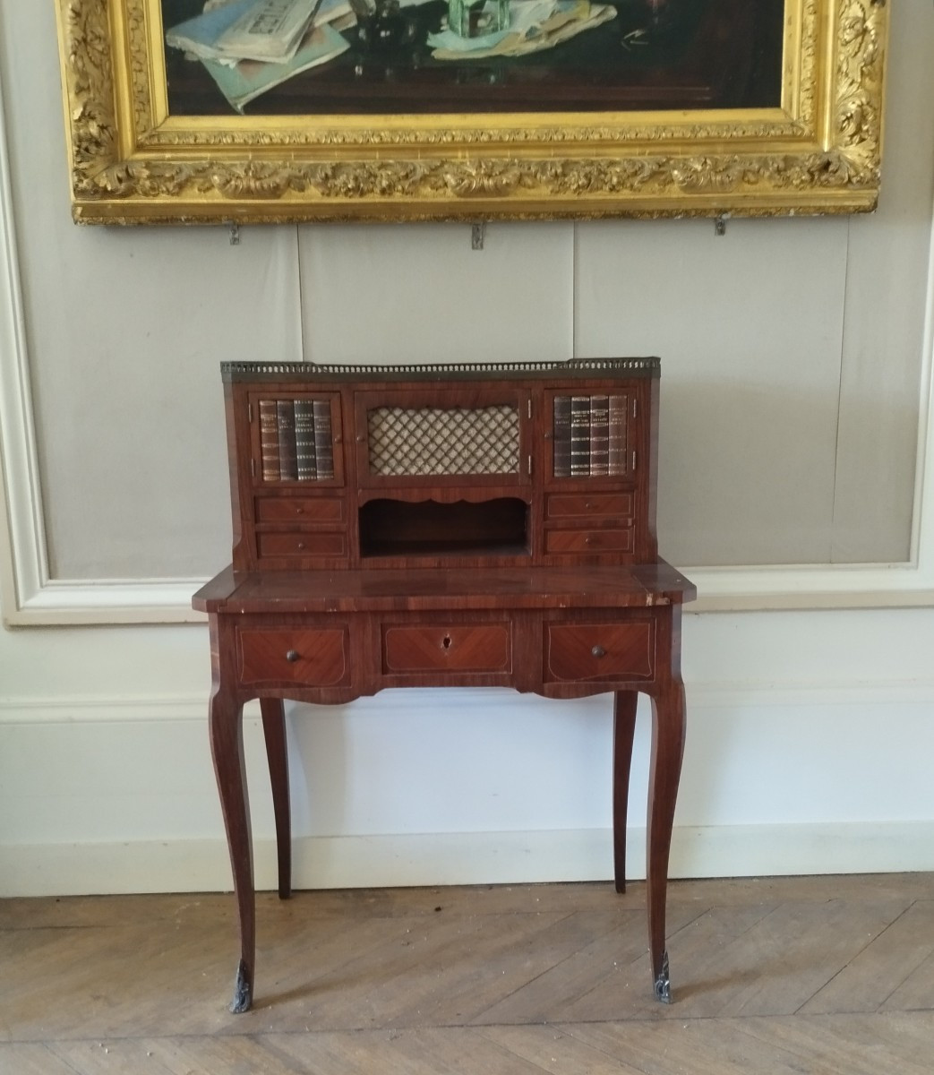 Notable In The Office, Important Canvas & Frame From The End Of The 19th Century, Very Good General Condition-photo-6
