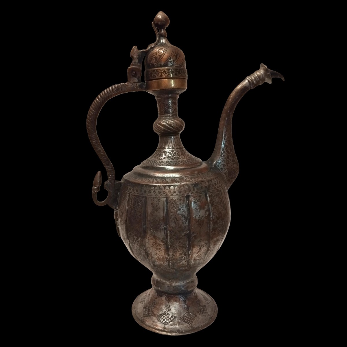 Aiguière ou grande cruche d'ablutions, région de Boukhara, ouzbékistan du XIXème siècle-photo-2