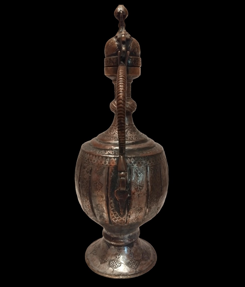 Aiguière ou grande cruche d'ablutions, région de Boukhara, ouzbékistan du XIXème siècle-photo-3