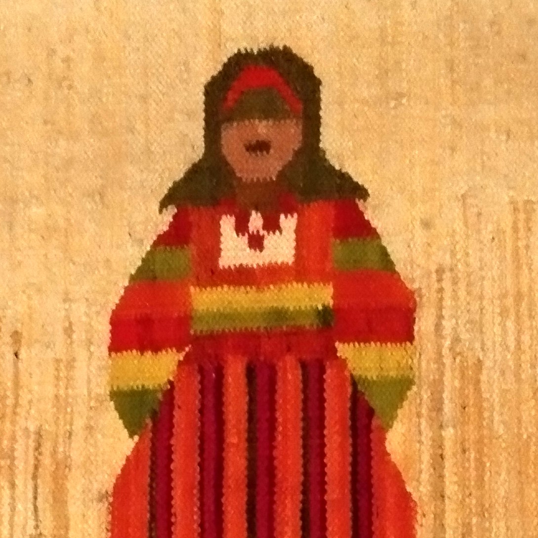Kilim Painting Maria Domanska, Poland, 45 X 80 Cm, Wool On Linen, Hand-woven In 1982-photo-1