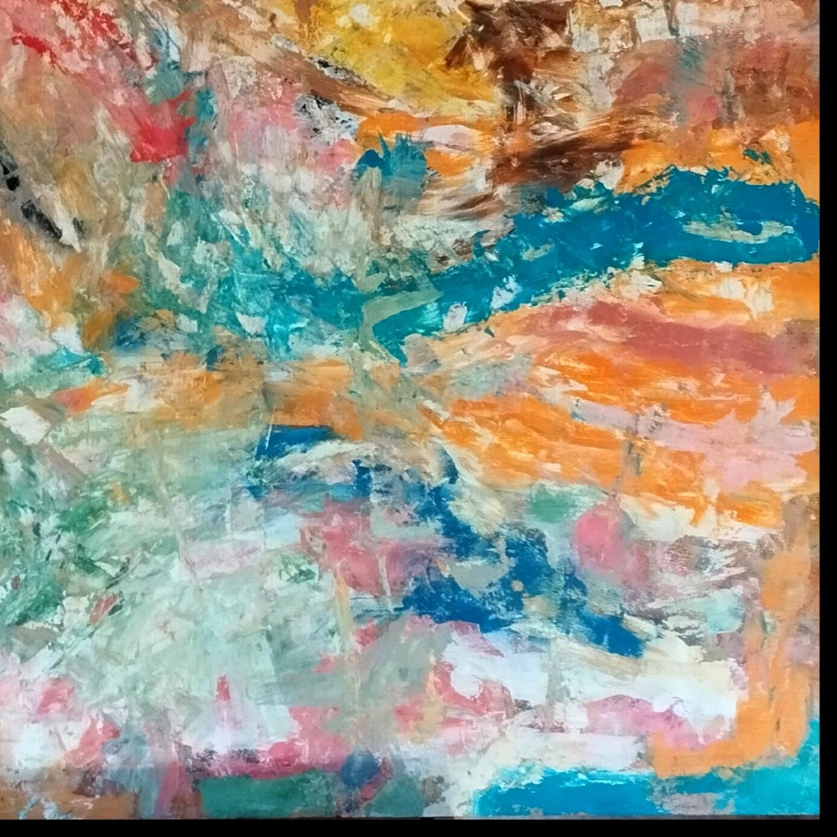 Erwin STEINBACH (1964) "Racinaire" 100 x 100 cm, 2023, technique mixte-photo-1