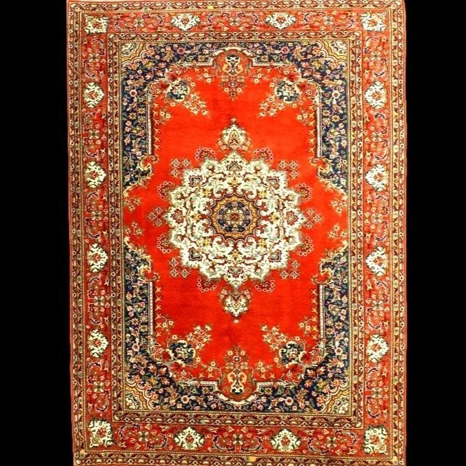 Tapis Kutaya ancien en soie, 111 x 165 cm, noué main au XIXème siècle, Empire Ottoman, -photo-7