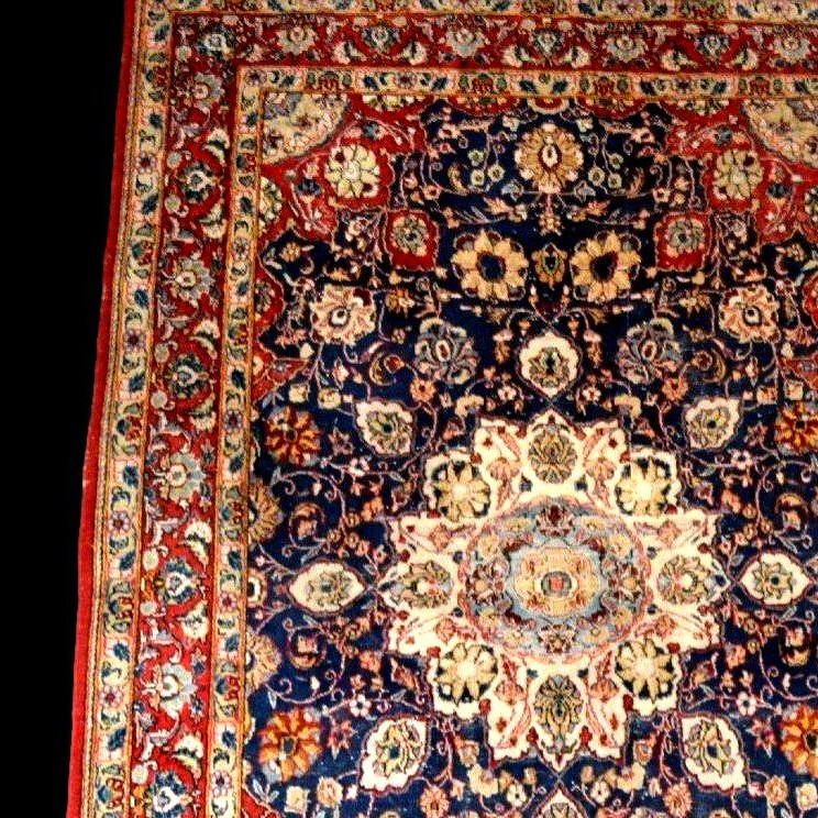 Tapis Tabriz, 140 x 210 cm, dynastie Kadjar, noué main en laine kork  en Iran au début du XXème-photo-1