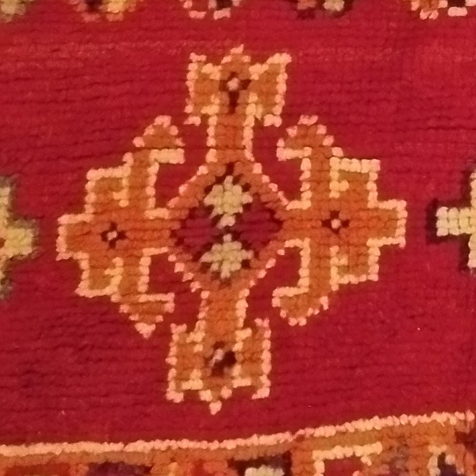 Oulad Bousbaa Rug From Chennana, 148 X 393 Cm, Hand-knotted Wool On Wool, Morocco Before 1950-photo-4
