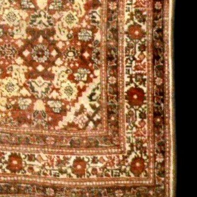 Tapis Tabriz Hadji Jalili, 122 x 182 cm, laine & soie nouées main, Iran, Perse, Kadjar, XIXème-photo-5
