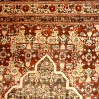 Tapis Tabriz Hadji Jalili, 122 x 182 cm, laine & soie nouées main, Iran, Perse, Kadjar, XIXème-photo-6