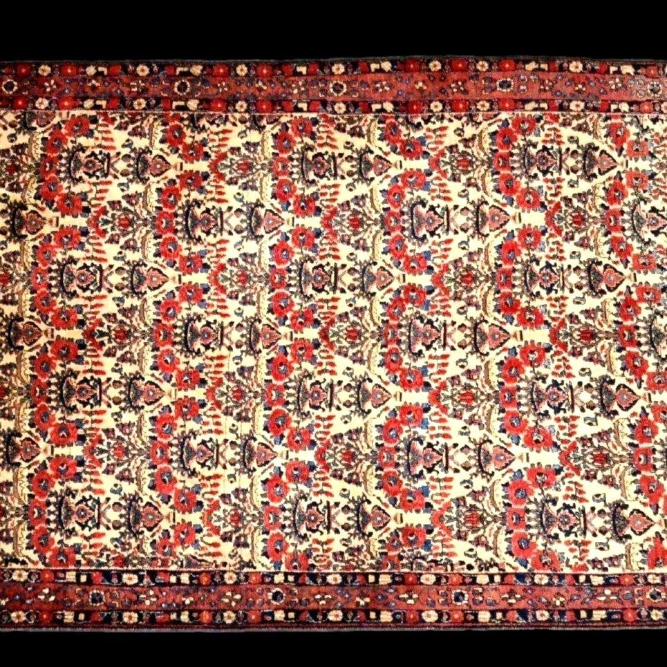 Tapis Abadeh , 162 x 220 cm, laine nouée main en Iran, première partie du XXème siècle-photo-2