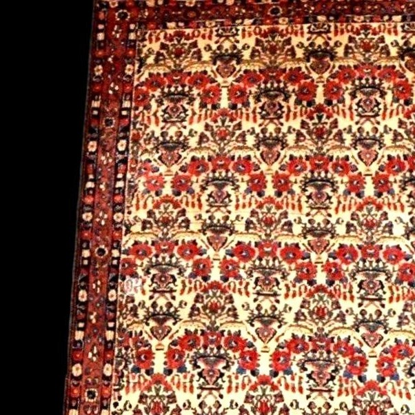 Tapis Abadeh , 162 x 220 cm, laine nouée main en Iran, première partie du XXème siècle-photo-3