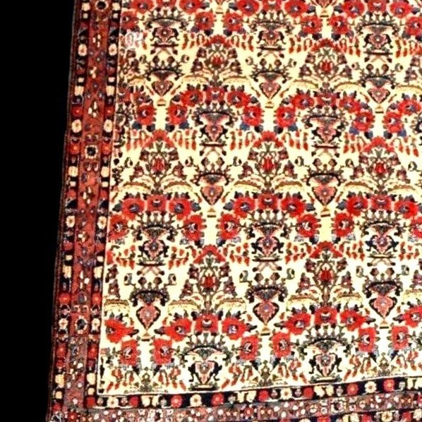 Tapis Abadeh , 162 x 220 cm, laine nouée main en Iran, première partie du XXème siècle-photo-1