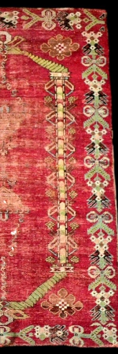 Tapis Kirsehir-Medjidi, 102 x 158 cm, Art Ottoman, laine sur laine nouées main, milieu XIXème-photo-6