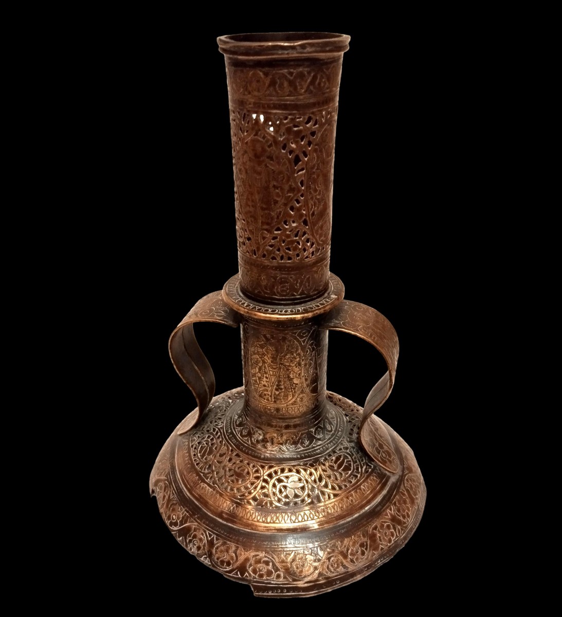 Basin, Tâs, Calligraphy, Tinned Copper Bowl, Afghanistan, Second Half Of The 19th Century-photo-8