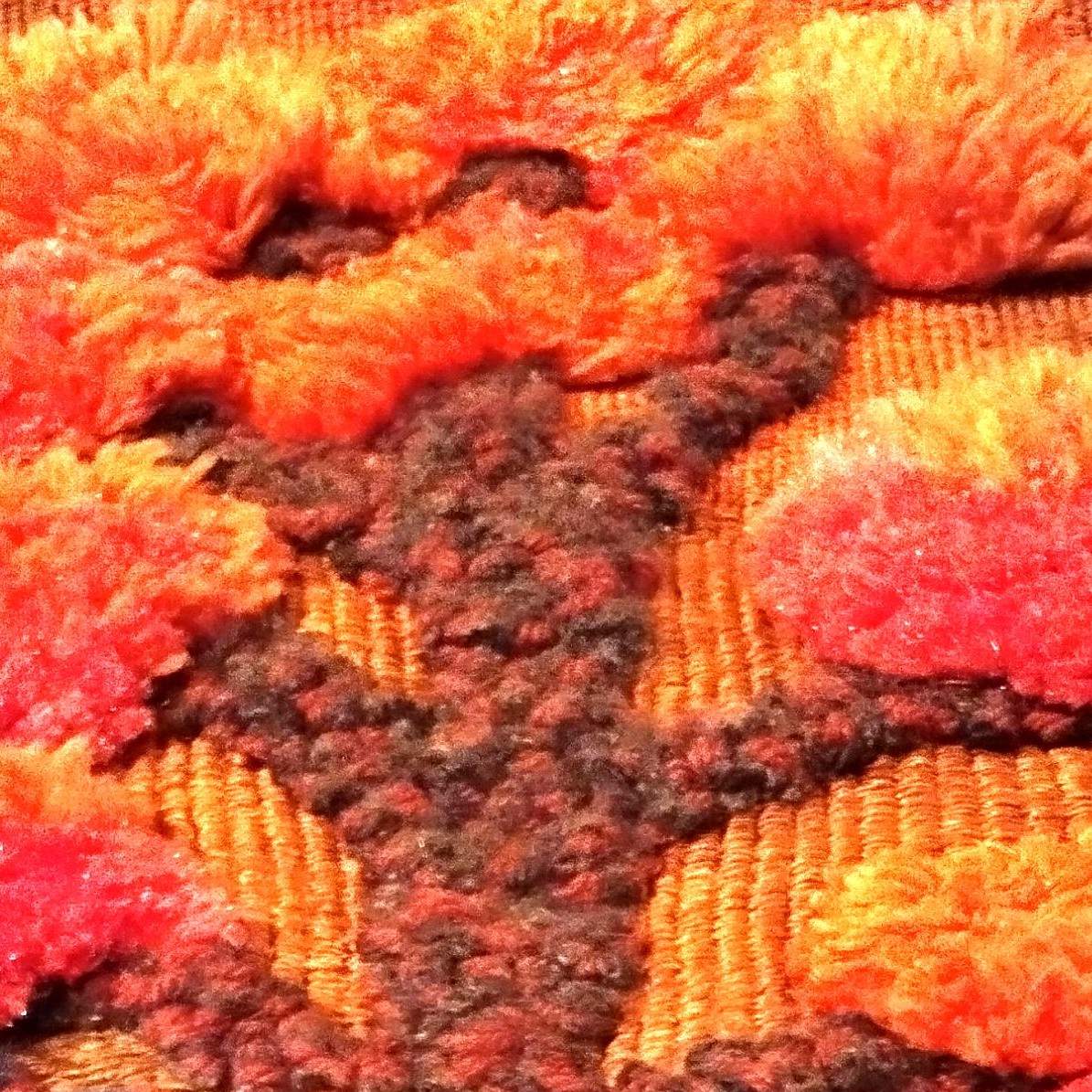 Wall Tapestry, Silk And Wool, 100 X 60 Cm, Circa 1970, Excellent Condition-photo-3