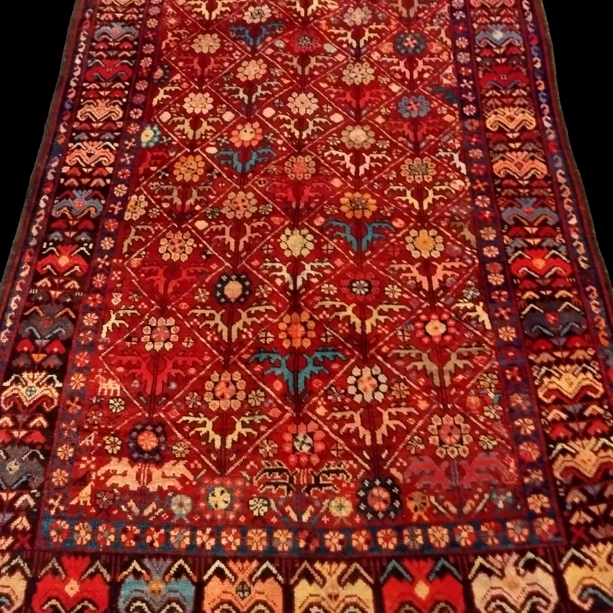 Gallery Rug, Caucasus, 135 X 338 Cm, Hand-knotted Wool, Dated 1891, Signed, 
