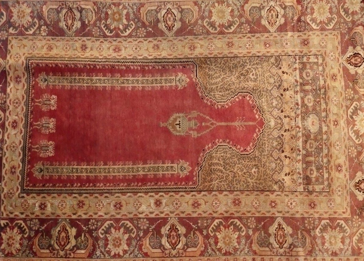 Kayseri Rug, 143 Cm X 207 Cm, Wool & Silk Hand Knotted In Türkiye, 1920-30 In Very Good Condition-photo-2