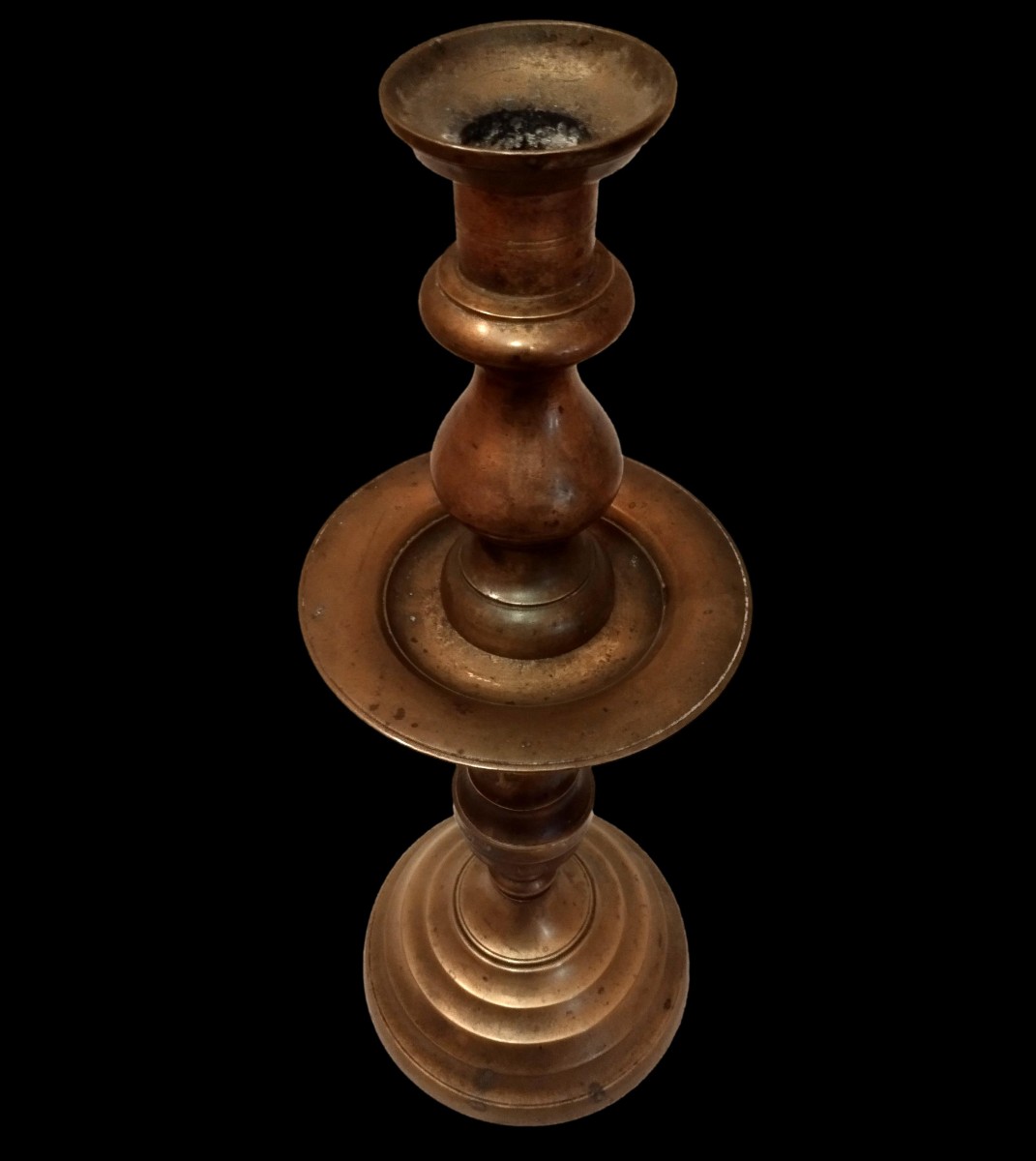 Ottoman Candlestick, Bronze, Height 49 Cm, Türkiye, 19th Century, Ottoman Empire-photo-4