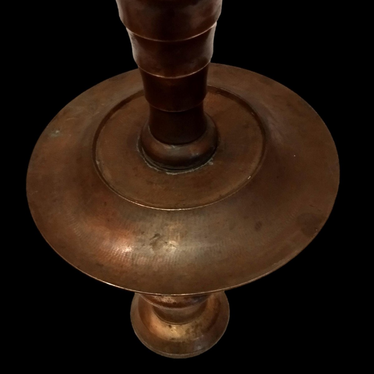 Ottoman Candlestick, Bronze, Height 49 Cm, Türkiye, 19th Century, Ottoman Empire-photo-5