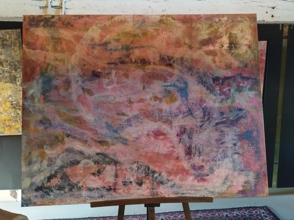 Erwin Steinbach (1964) 114 X 146 - "the Mists Of My Brain Are Dissipating" Acrylic On Canvas-photo-4