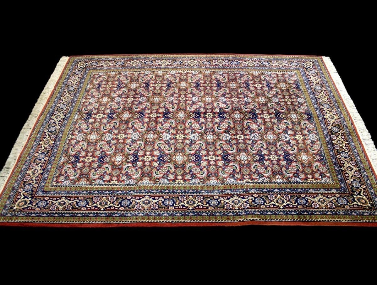 Tabriz Rug, 195 X 258 Cm, Khoy Type, Hand-knotted In Wool Circa 1980, In Very Good Condition-photo-2