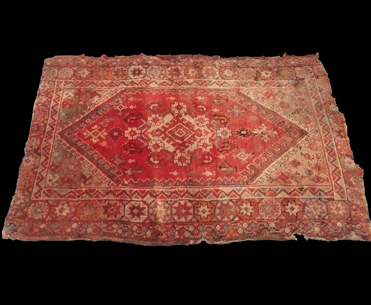 Tapis Kiz ancien, Kirsehir ?, Anatolie, 107 x 160 cm, laine sur laine, bel artefact du XIXème s-photo-2