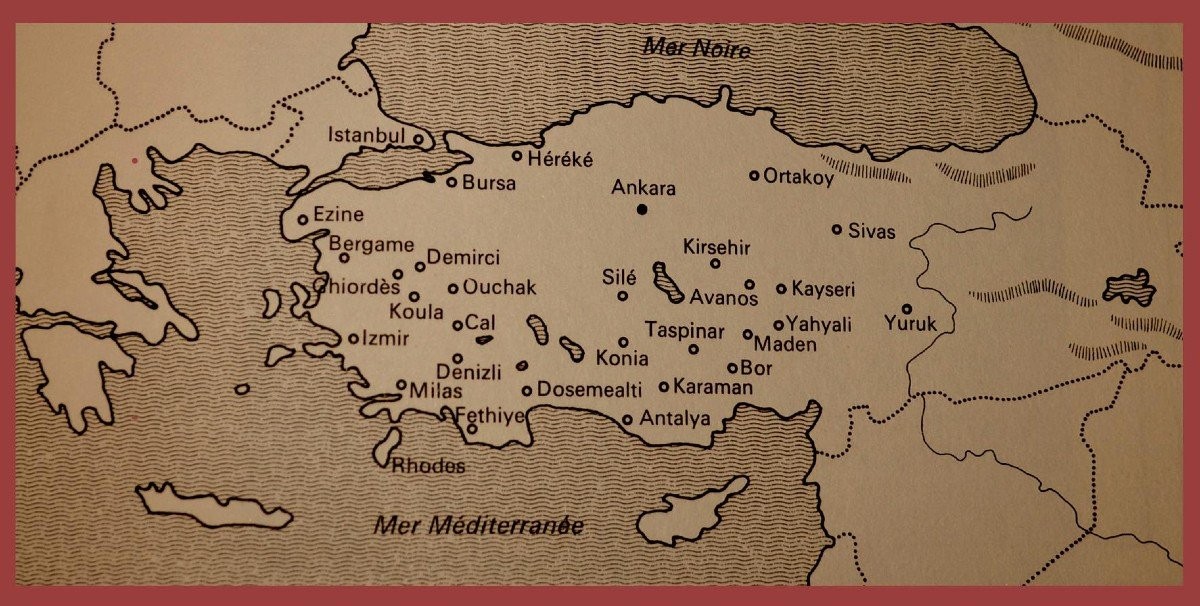 Tapis Kiz ancien, Kirsehir ?, Anatolie, 107 x 160 cm, laine sur laine, bel artefact du XIXème s-photo-8