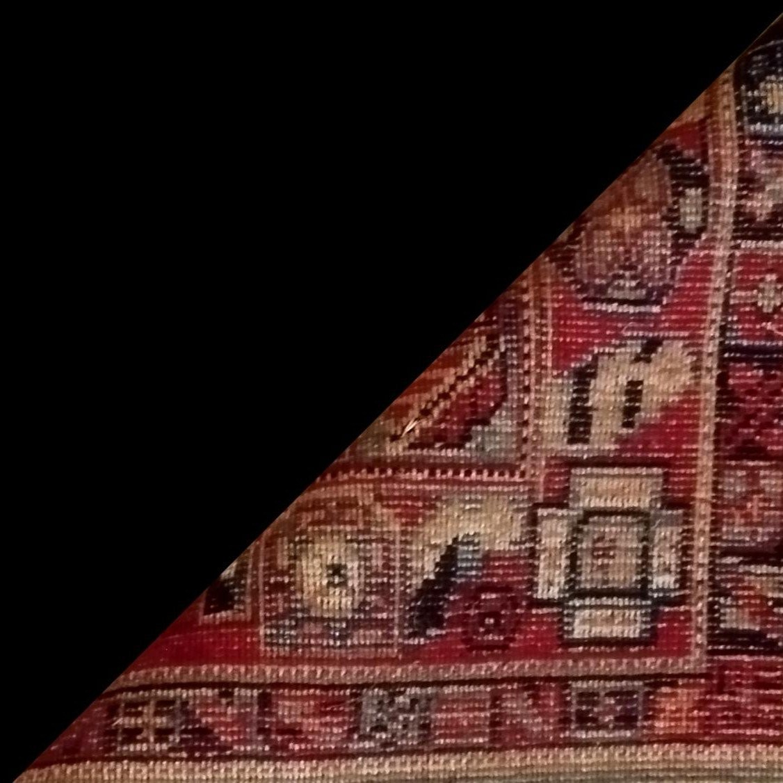 Galerie tapis Mechkabad, 87 x 270 cm, laine nouée main en Iran, parfait état-photo-6
