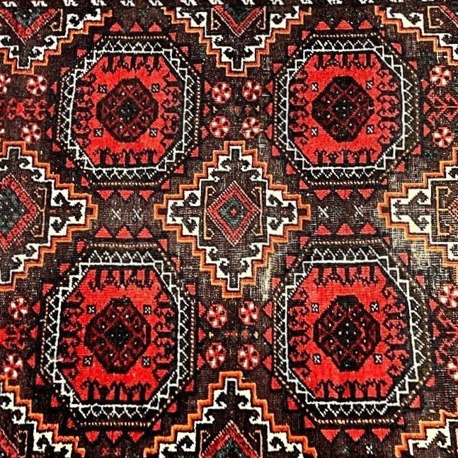 Tapis Baloutche, 95 x 158 cm, laine sur laine nouée main au milieu du XXème siècle, Afghanistan-photo-5