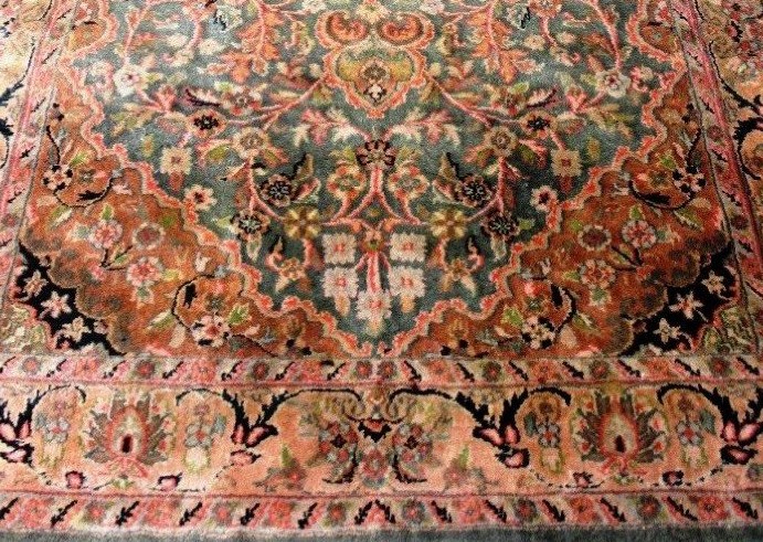 Sarouk Kanchipur Rug, 113 X 182 Cm, Hand-knotted Wool Circa 1980 In Very Good Condition-photo-5