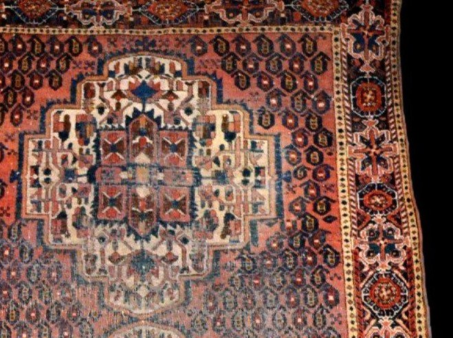 Tapis Afshar, 120 x155 cm, laine nouée main, Deh-shotoran, Iran, fin XIX ème début XXème siècle-photo-1