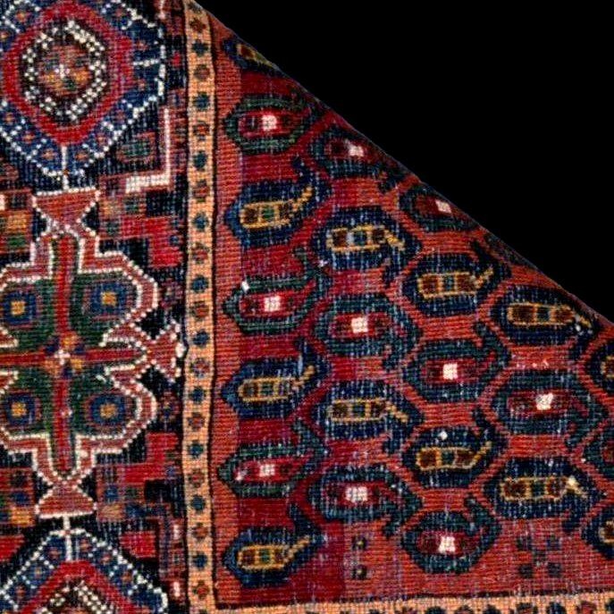 Tapis Afshar, 120 x155 cm, laine nouée main, Deh-shotoran, Iran, fin XIX ème début XXème siècle-photo-8