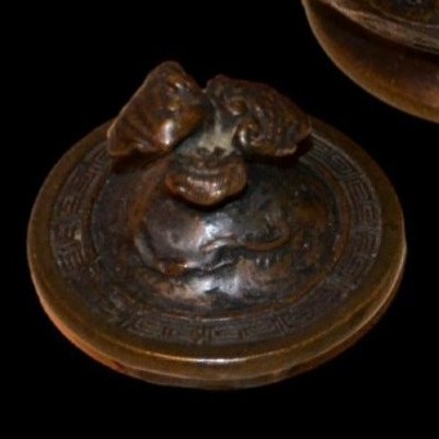 Théière au dragon, bronze, signée, chine fin du XIXème siècle-photo-2