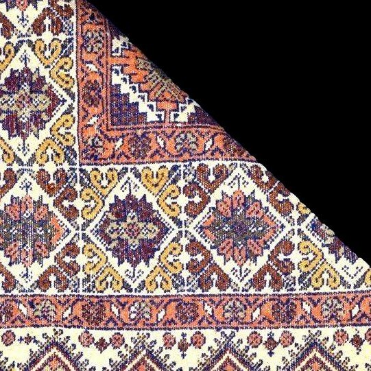 Tapis Marrakech, 255 cm x 355 cm, laine nouée main vers 1980 , grand passage, parfait état-photo-7