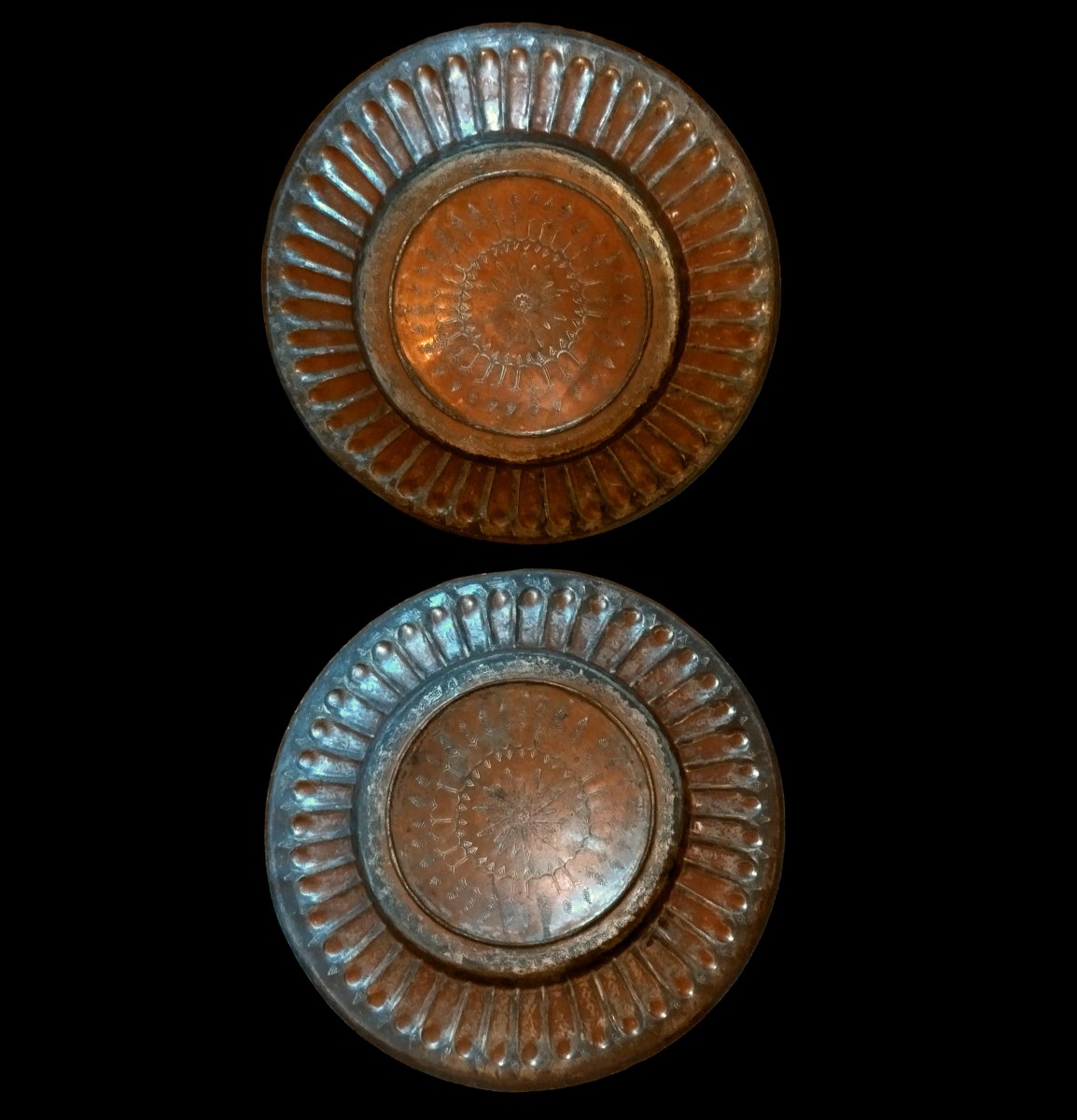 Antique Collector's Tray In Embossed Brass, Persia, 19th Century-photo-7