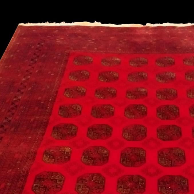 Afghan Rug, Large Size, 250 X 345 Cm, Hand-knotted Wool In Afghanistan Circa 1980, Good Condition-photo-1