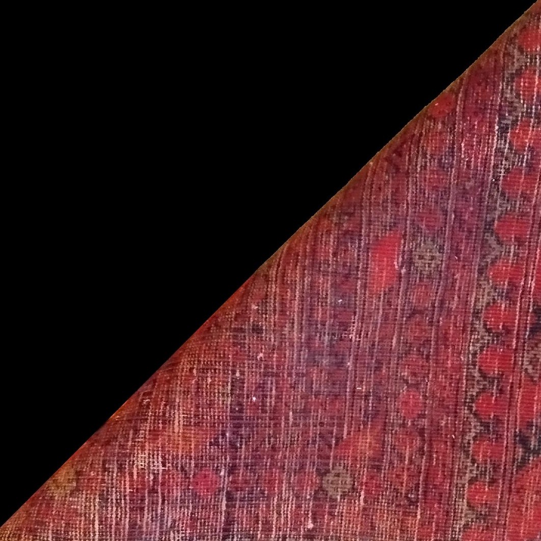 Afghan Rug, Large Size, 250 X 345 Cm, Hand-knotted Wool In Afghanistan Circa 1980, Good Condition-photo-7