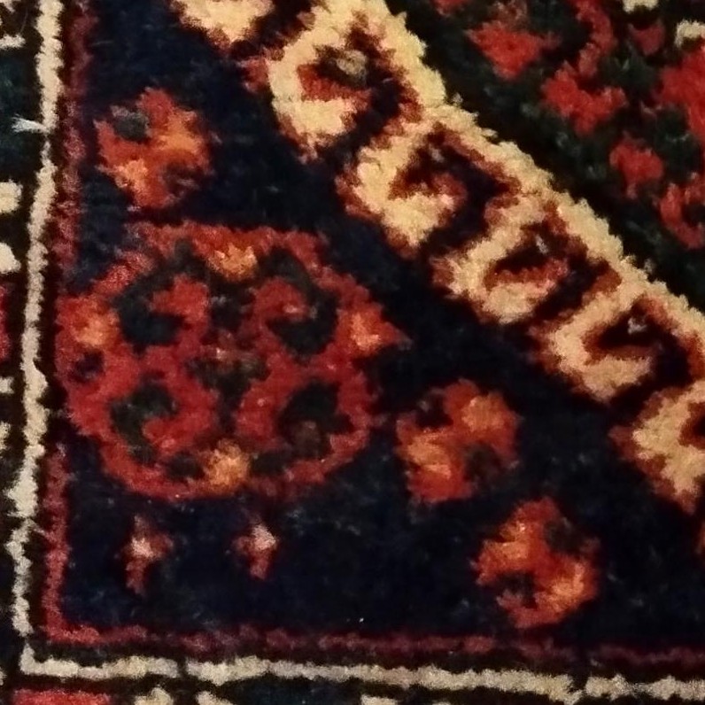 Gashgaïs Rug, 47 X 54 Cm, Wool On Wool, Hand-knotted Before 1950 In Iran-photo-4
