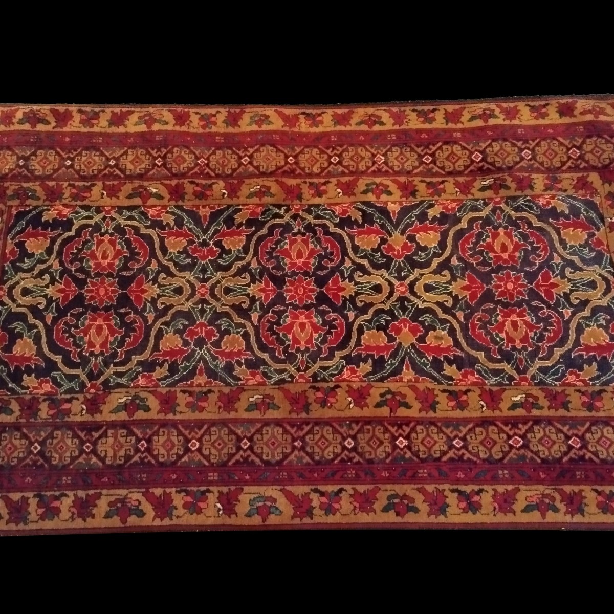 Gashgaïs Rug, 47 X 54 Cm, Wool On Wool, Hand-knotted Before 1950 In Iran-photo-6