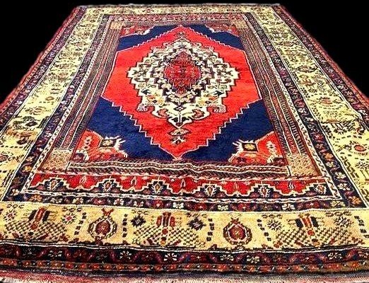 Kutaya Rug, 150 X 225 Cm, Hand-knotted Wool On Wool, Anatolia, Türkiye, Circa 1970-photo-3