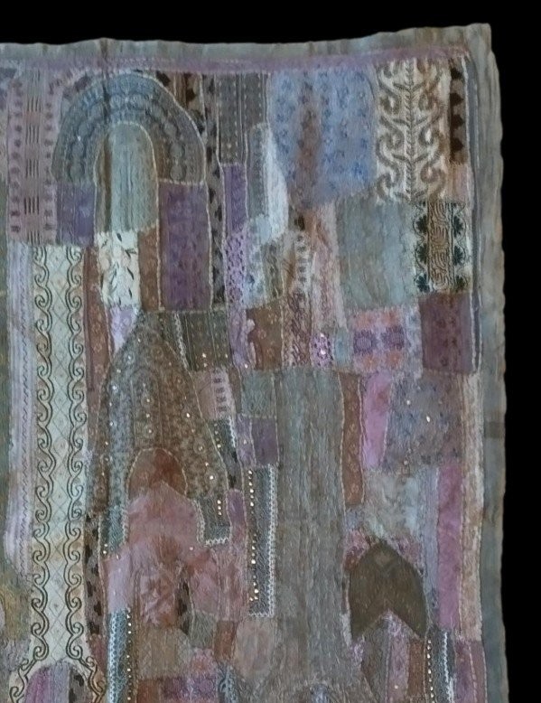 Sheesha ou broderie miroir, 162 x 213 cm, Gujarat, Inde, 1970-photo-1