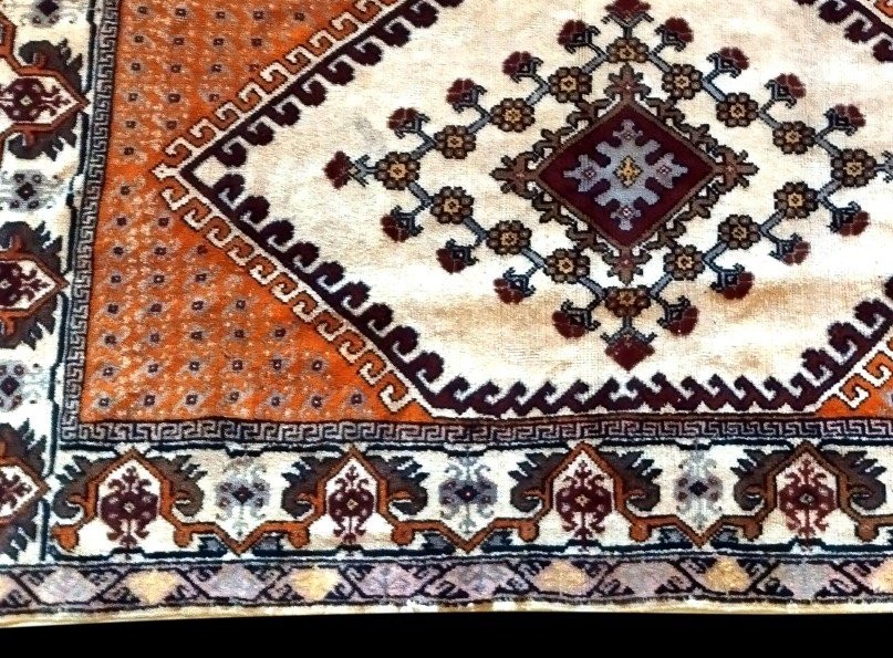 Rabat Rug, 175 X 300 Cm, Hand-knotted Wool/wool, Rabat, Morocco, Circa 1970, Good Condition-photo-6