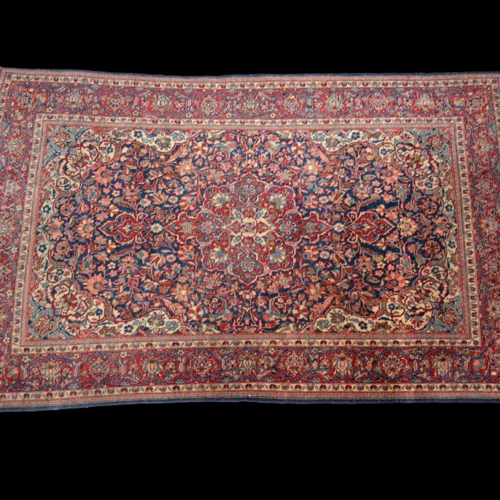Kashan Rug, 131 X 207 Cm, Kork Wool, Hand-knotted In Iran, Early 20th Century, Collection-photo-2