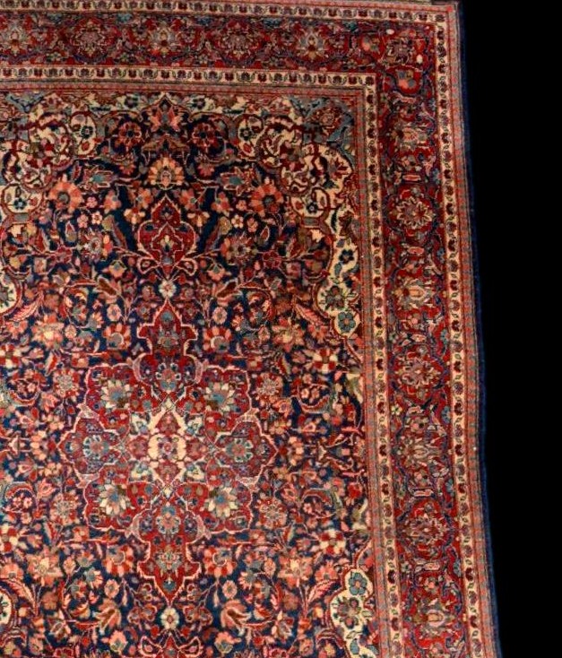 Kashan Rug, 131 X 207 Cm, Kork Wool, Hand-knotted In Iran, Early 20th Century, Collection-photo-4