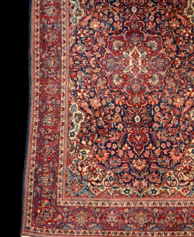 Kashan Rug, 131 X 207 Cm, Kork Wool, Hand-knotted In Iran, Early 20th Century, Collection-photo-2
