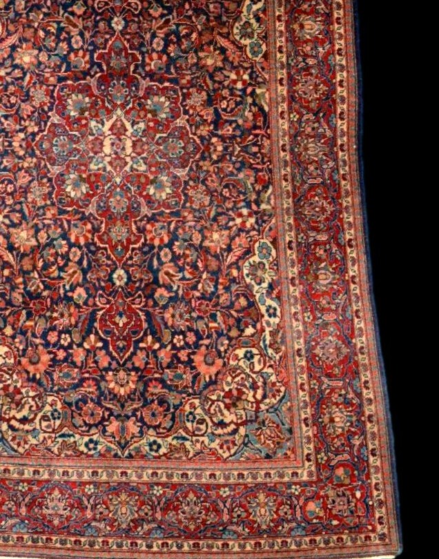 Kashan Rug, 131 X 207 Cm, Kork Wool, Hand-knotted In Iran, Early 20th Century, Collection-photo-3