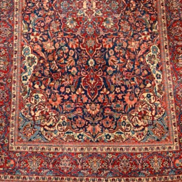 Kashan Rug, 131 X 207 Cm, Kork Wool, Hand-knotted In Iran, Early 20th Century, Collection-photo-4