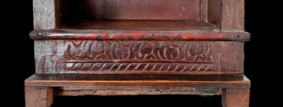 Autel domestique "Mandir", bois, Rajasthan, Inde, 1880 - 1900, très bon état collection-photo-4