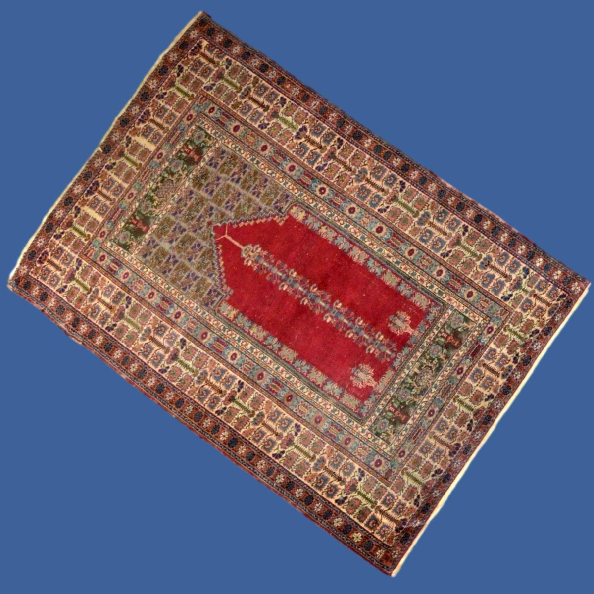 Tapis Koula, 127 x 186 cm, laine nouée main, Anatolie centrale, Turquie vers 1920 - 1930-photo-7