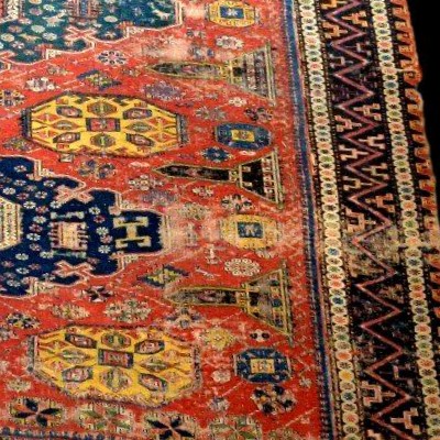19th-century Soumak Kilim, 224 X 284 Cm, Azerbaijan, Caucasus, Hand-knotted Wool/wool-photo-7