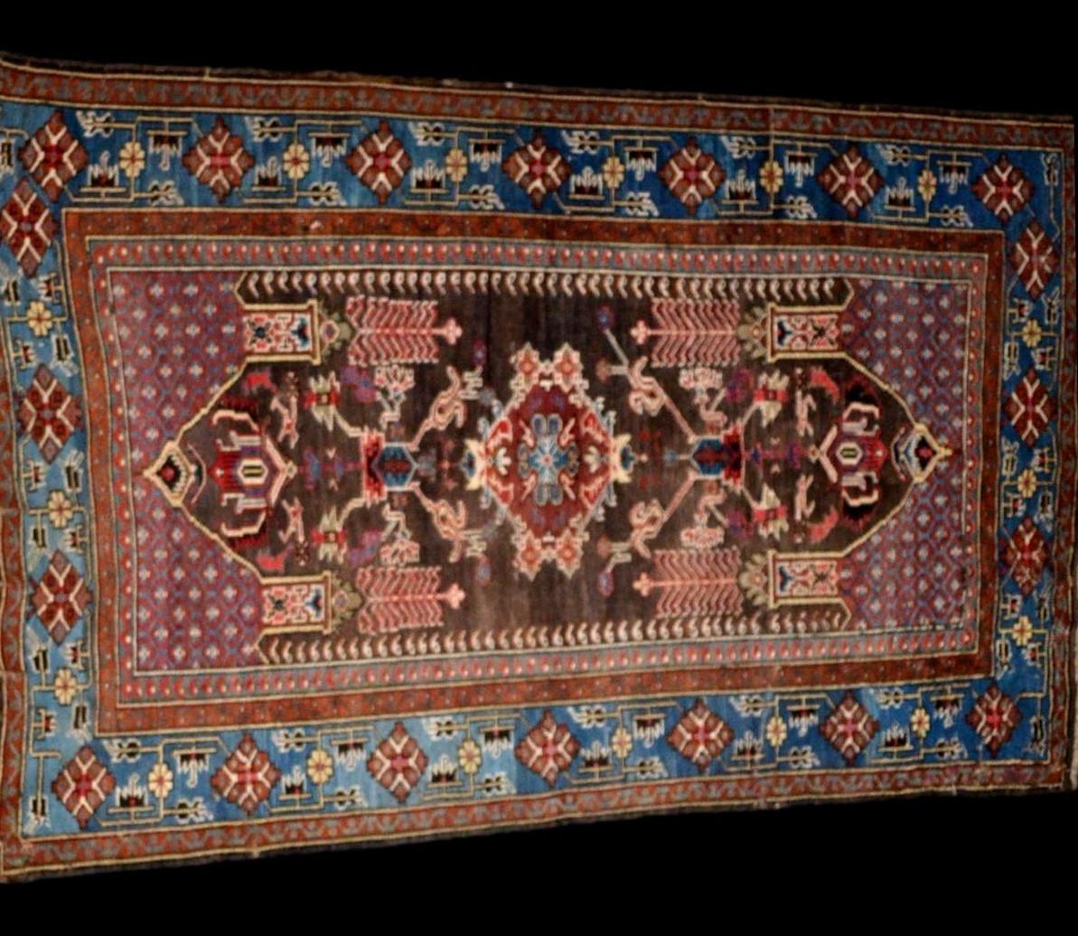 Saliani Rug, Caucasus, 132 X 205 Cm, Hand-knotted Wool On Wool, 1900-1920, Very Good Condition-photo-3