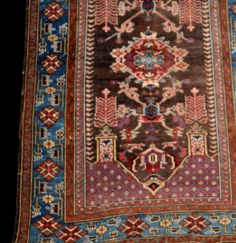 Saliani Rug, Caucasus, 132 X 205 Cm, Hand-knotted Wool On Wool, 1900-1920, Very Good Condition-photo-4