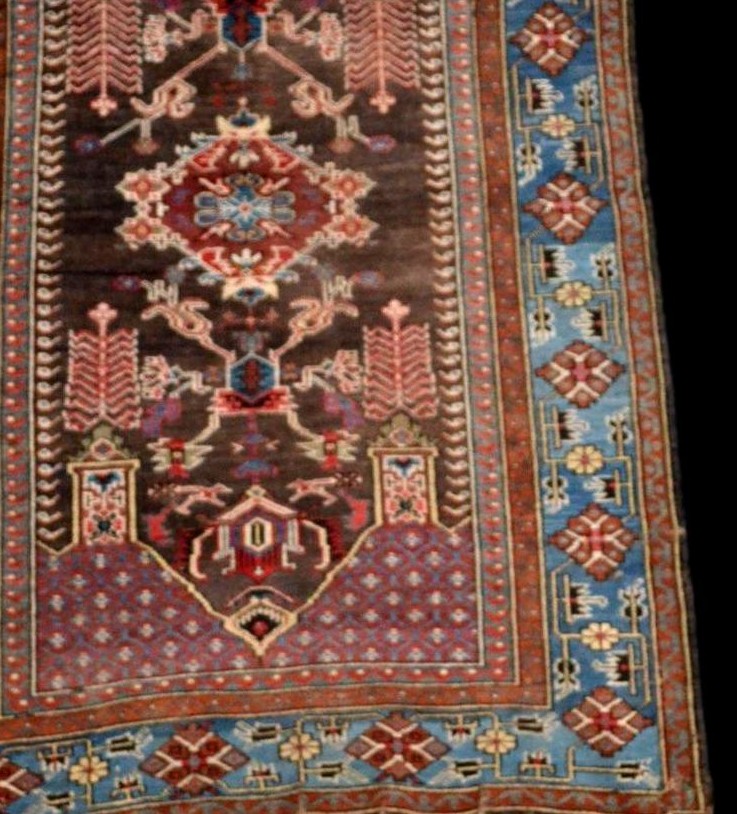 Saliani Rug, Caucasus, 132 X 205 Cm, Hand-knotted Wool On Wool, 1900-1920, Very Good Condition-photo-5